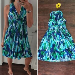 Calvin Klein | Watercolor Halter Dress Size 4